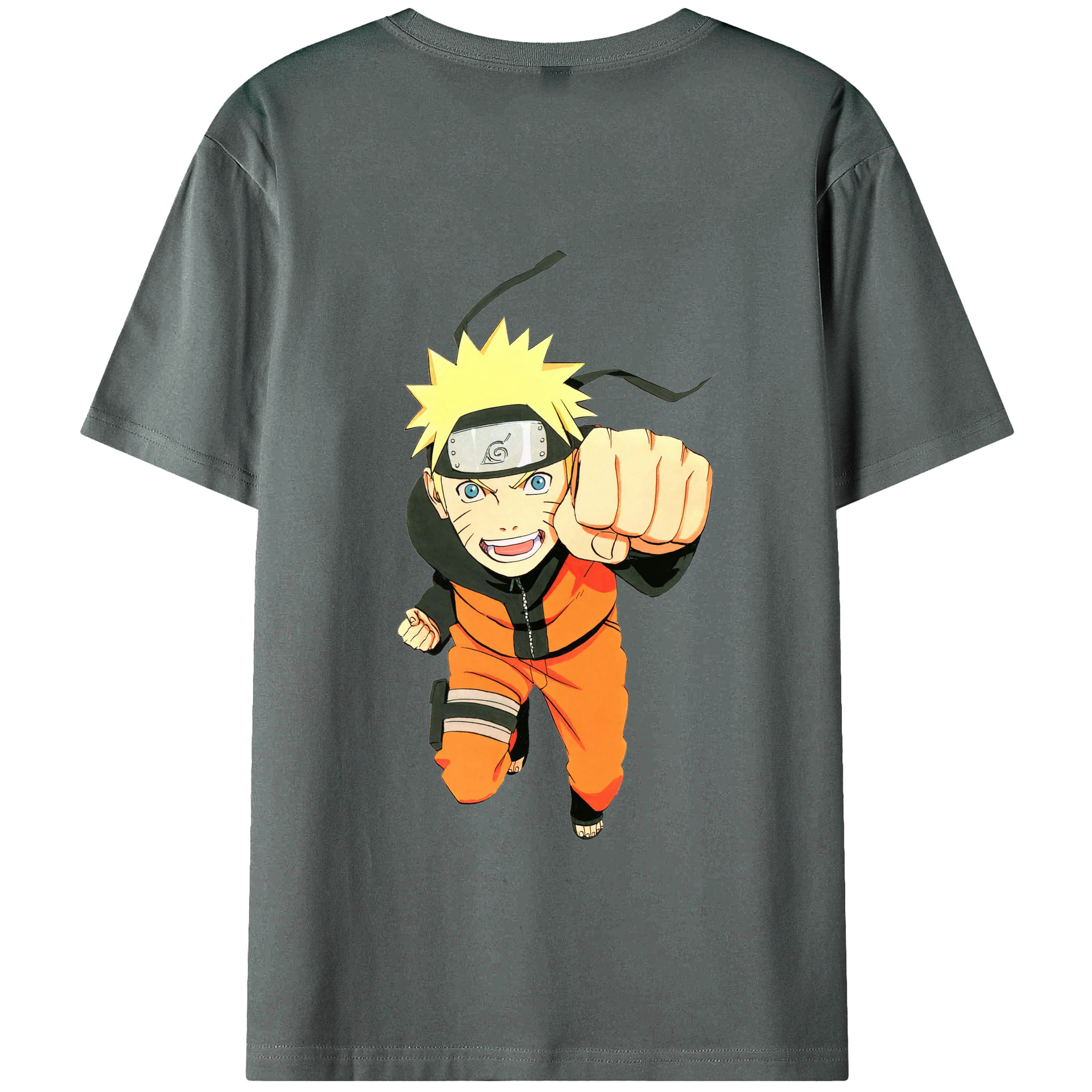 （画像用） NARUTO -ナルト- うずまき ナルト Uzumaki Naruto 綿100％半袖Tシャツ（背面プリント）